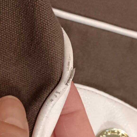 Isaac Mizrahi canvas & faux leather extra large shoulder tote bag purse - Picture 14 of 16